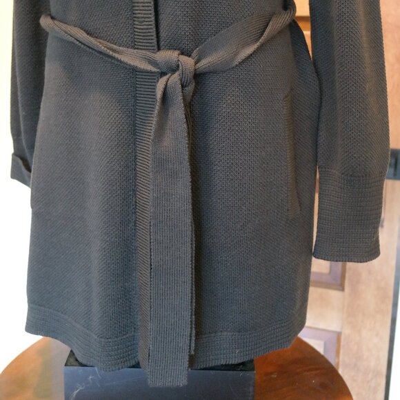 Elie Tahari Oriana Sweater Dress Womens Size Large Merino Wool Rabbit Fur - Picture 4 of 12